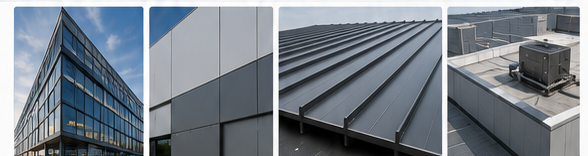 Commercial facade, glazing, roofing, and mechanical systems