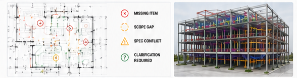 Annotated plans and coordinated building model
